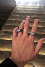 Liquid Metal Quartz Ring