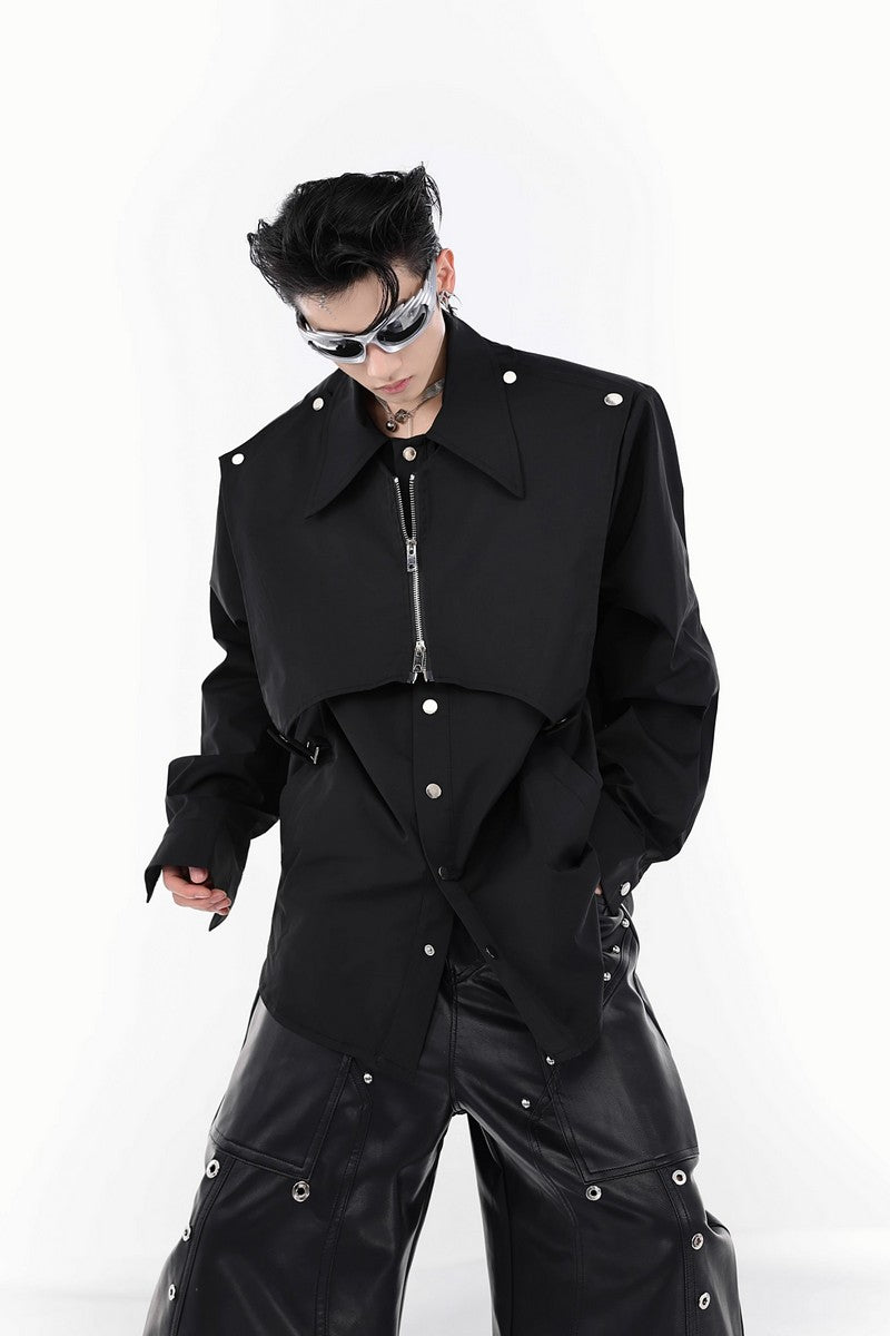 Double Layer Structure Shirt