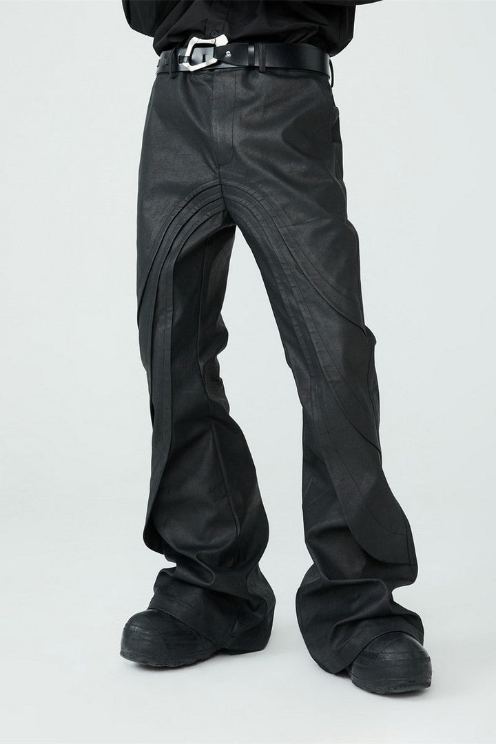 Waxed Flared Trousers - US Only