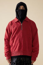 Zip Distressed Sweater