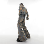 Destroyed Old Washed Denim Jacket