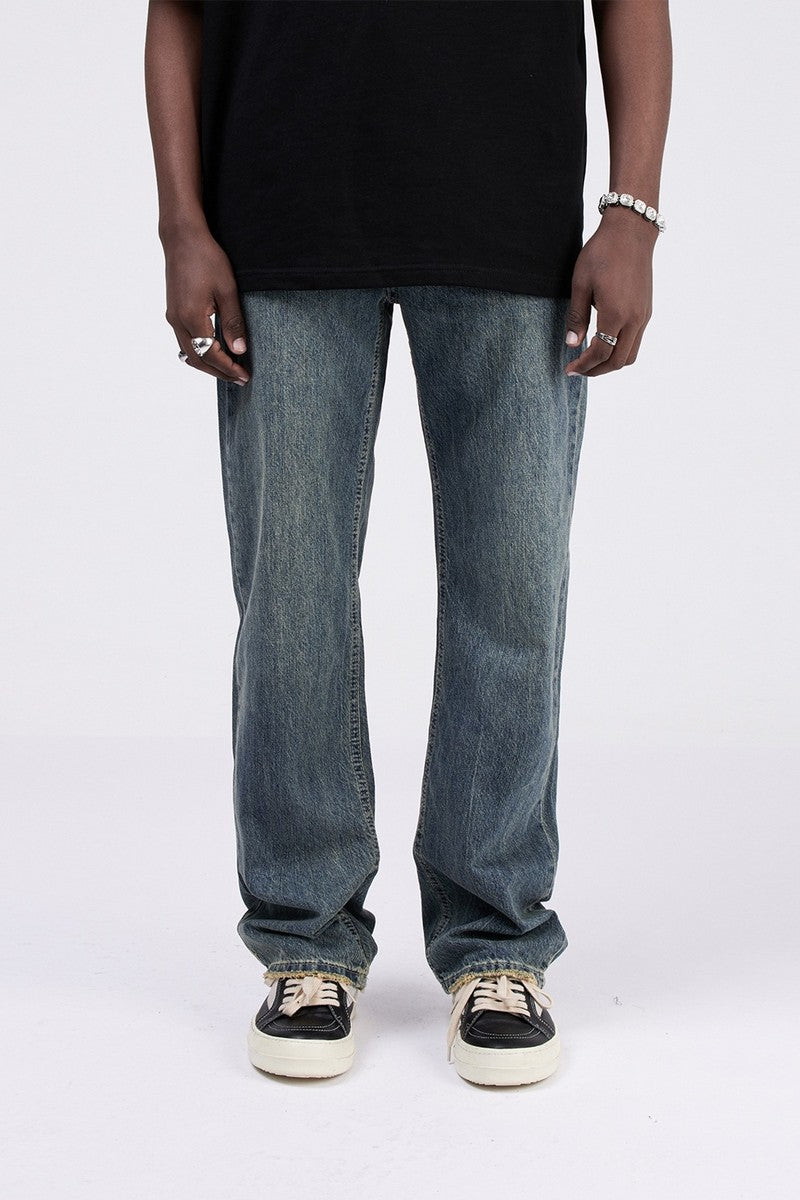 Dark Wash Straight Jeans
