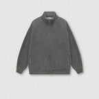 Washed Fleece Zipper Jacket