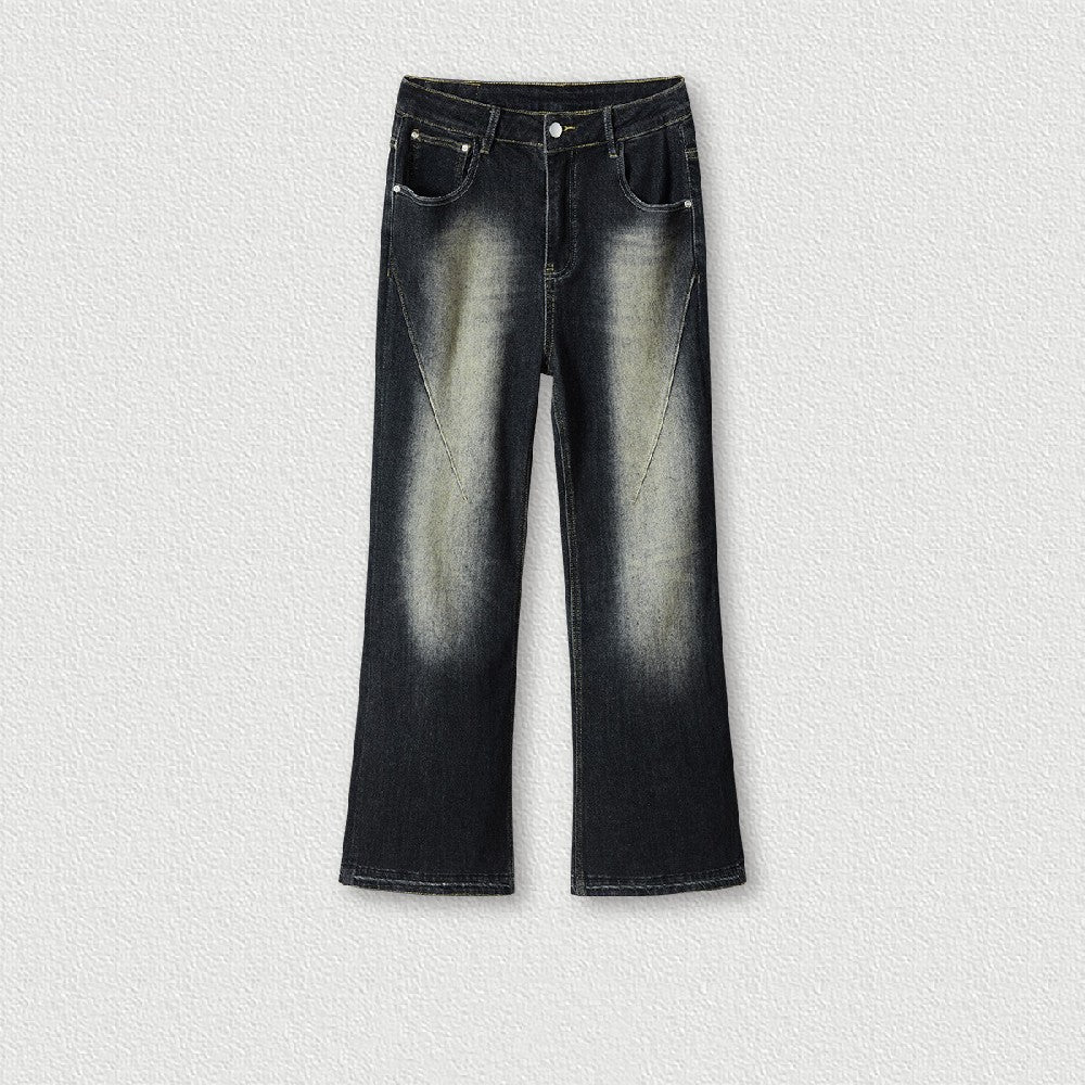 『Copping Zone』Inverted Washed Wide-Leg Jeans Inverted Washed Wide-Leg Jeans – Copping Zone