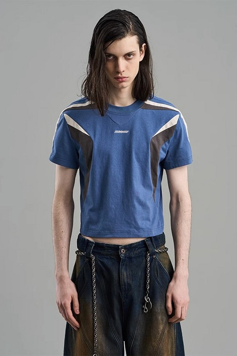 Embroidered Logo Cropped Tee