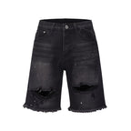 Distressed Jeans Shorts