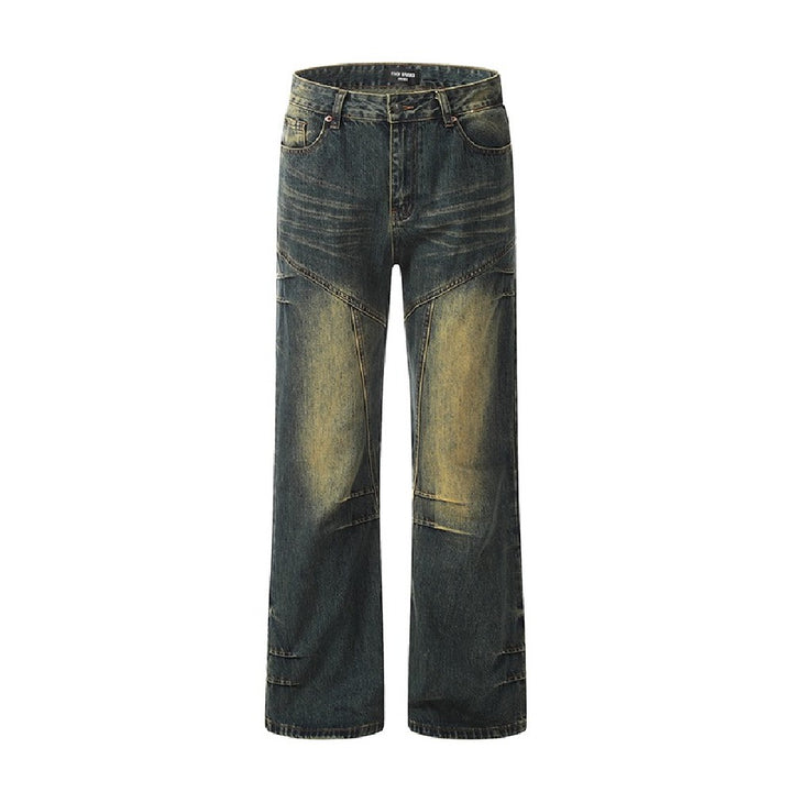 Flared Dirty Straight Jeans