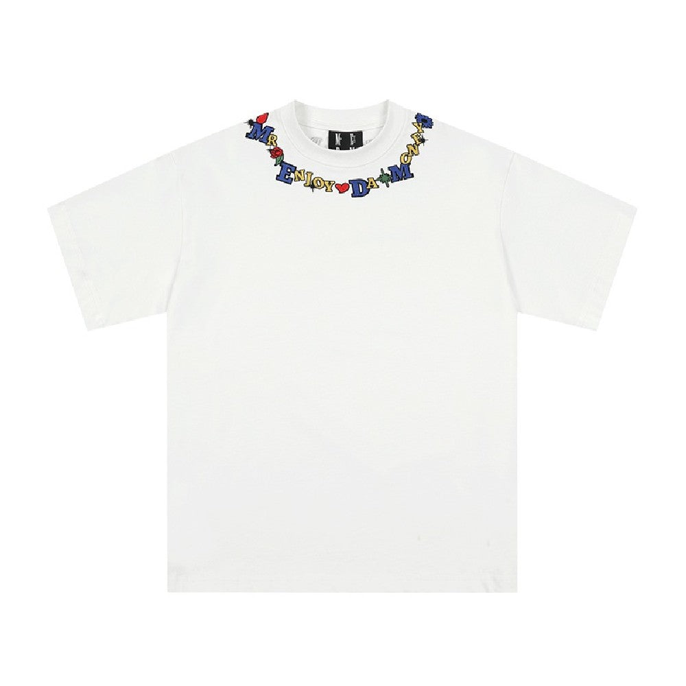 Embroidered Neck Logo Tee