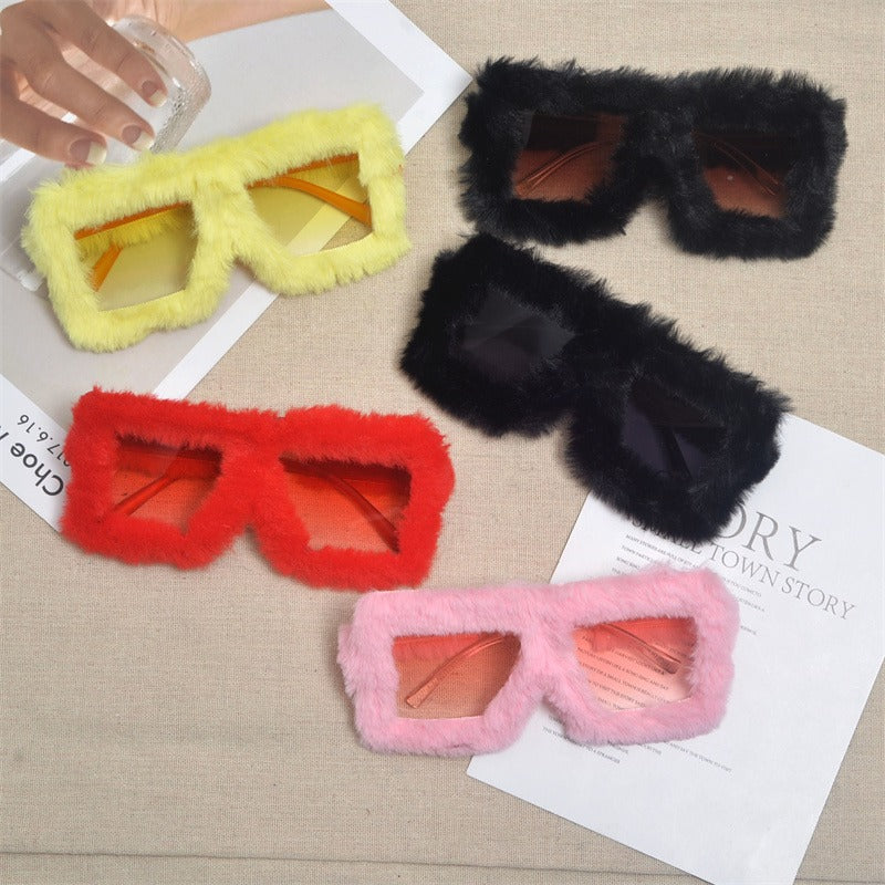 Furry Large Sunglasses