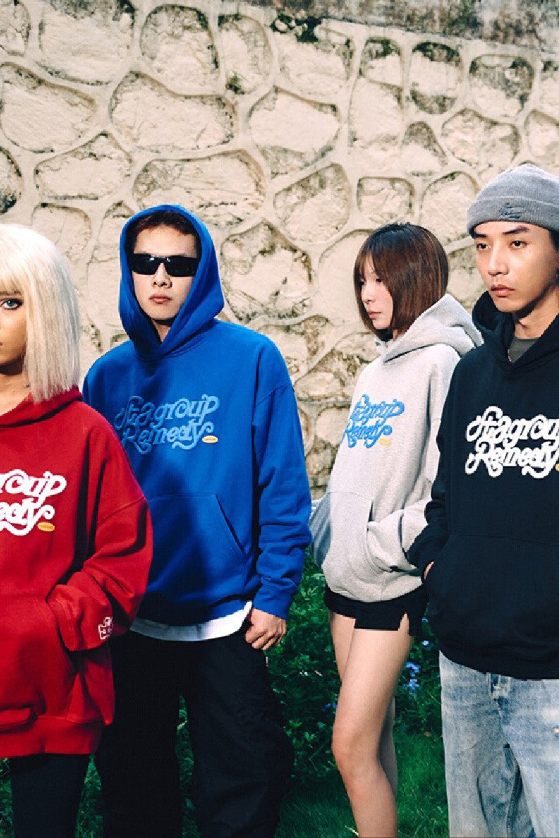 Foam Print Logo Hoodie