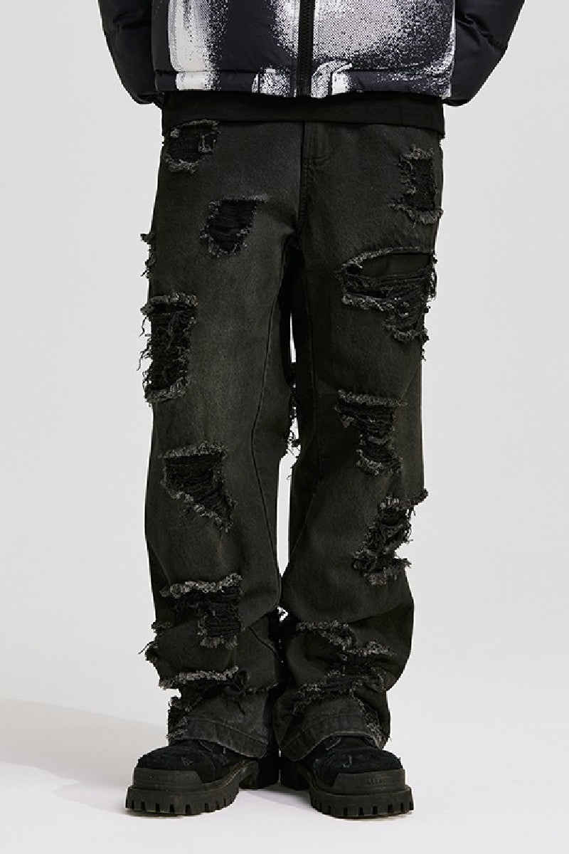 Destroyed Loose Jeans