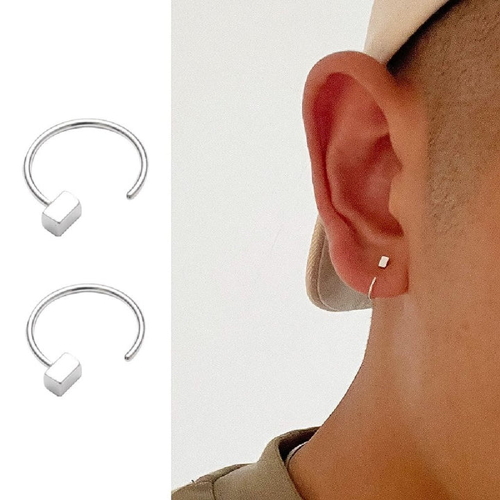 Sterling Silver Thin Hoop Earrings