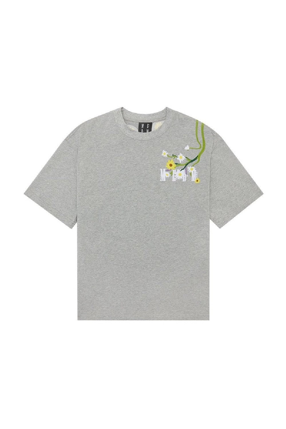 Embroidered Flowers Logo Tee