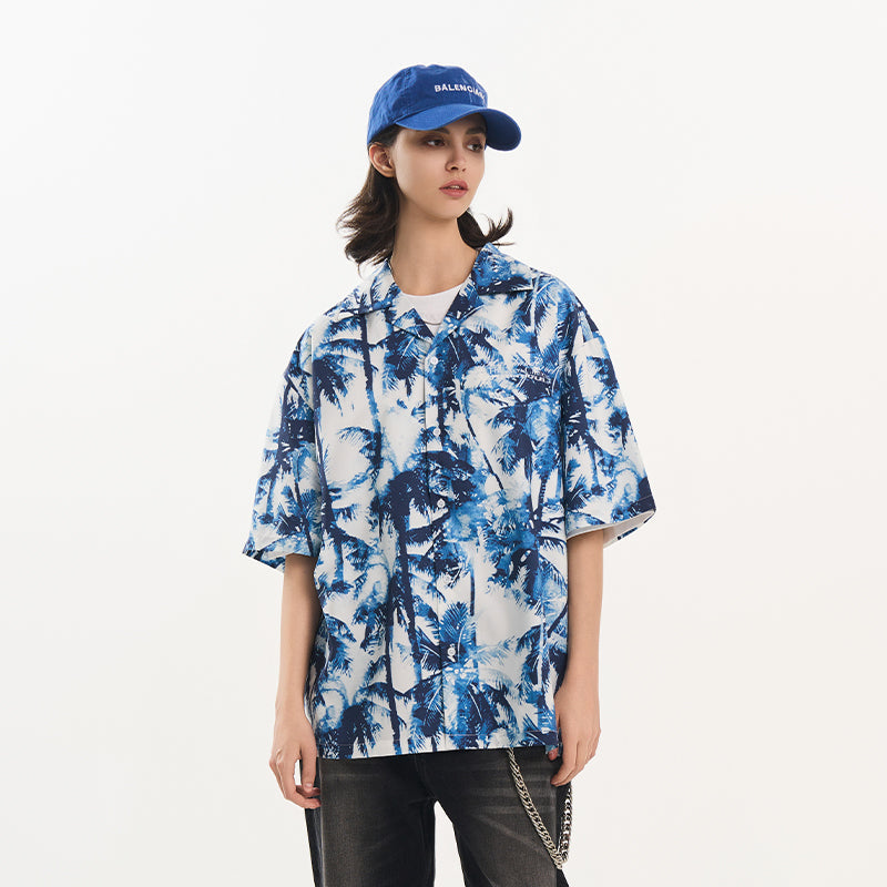 Palm Shadow Cuban Shirt