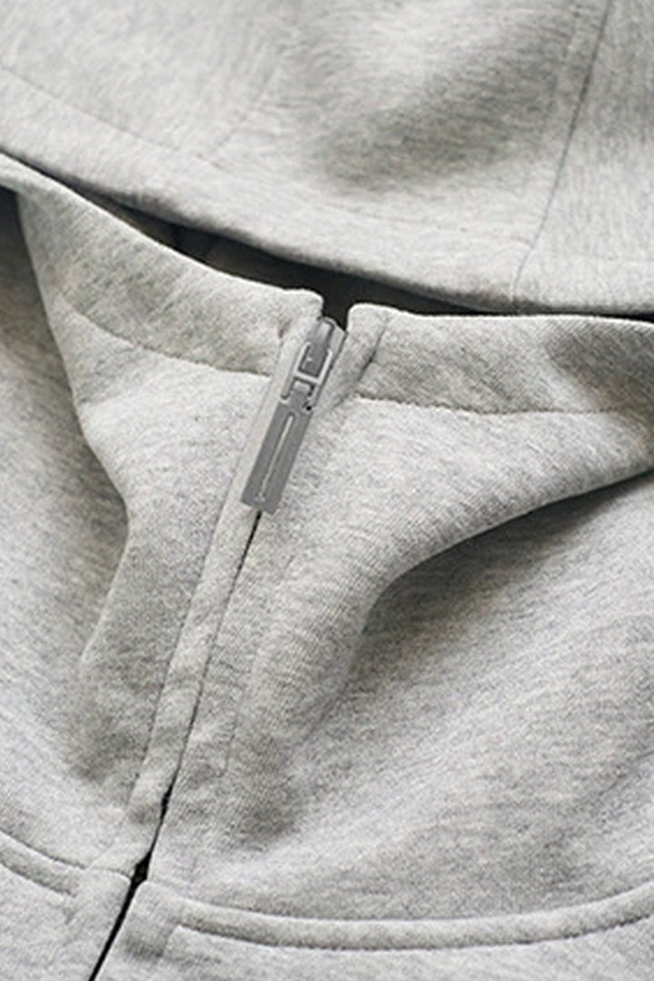 Oversize Fleece Zip Hoodie