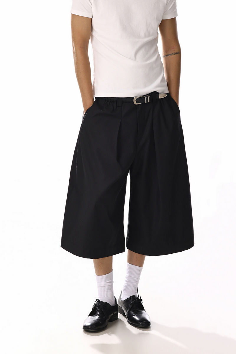 Pleated Wide Leg Culottes