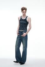 Layered Graffiti Tank Top