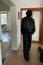 Waxed Biker Jeans