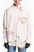 Burned Print L/S Shirt