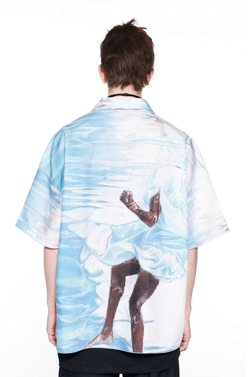 BNP Embroidered Full Print Cuban Shirt