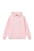 Pearl Embellished Graphic Hoodie