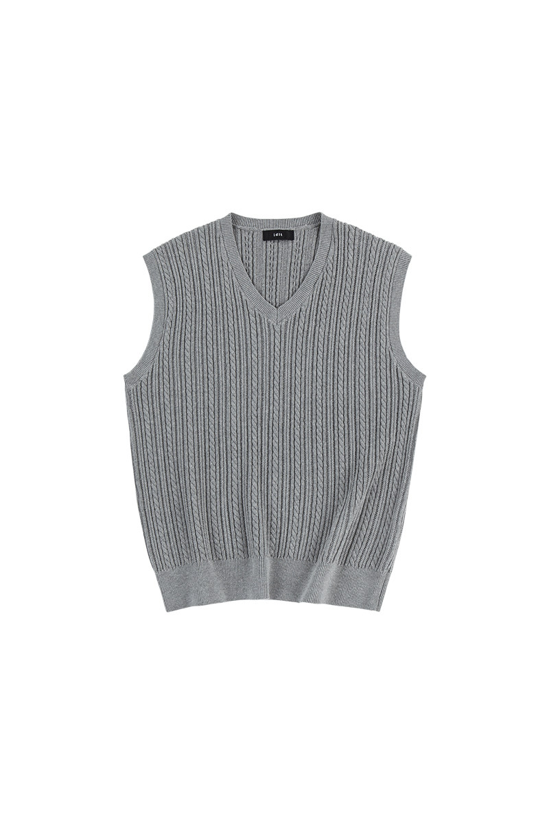 Cable Knit Sweater Vest