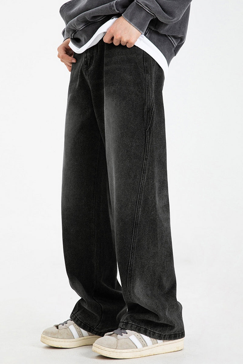 Washed Vintage Wide-Leg Jeans – Copping Zone