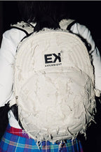 Distressed Baseball Cap Shape Backpack