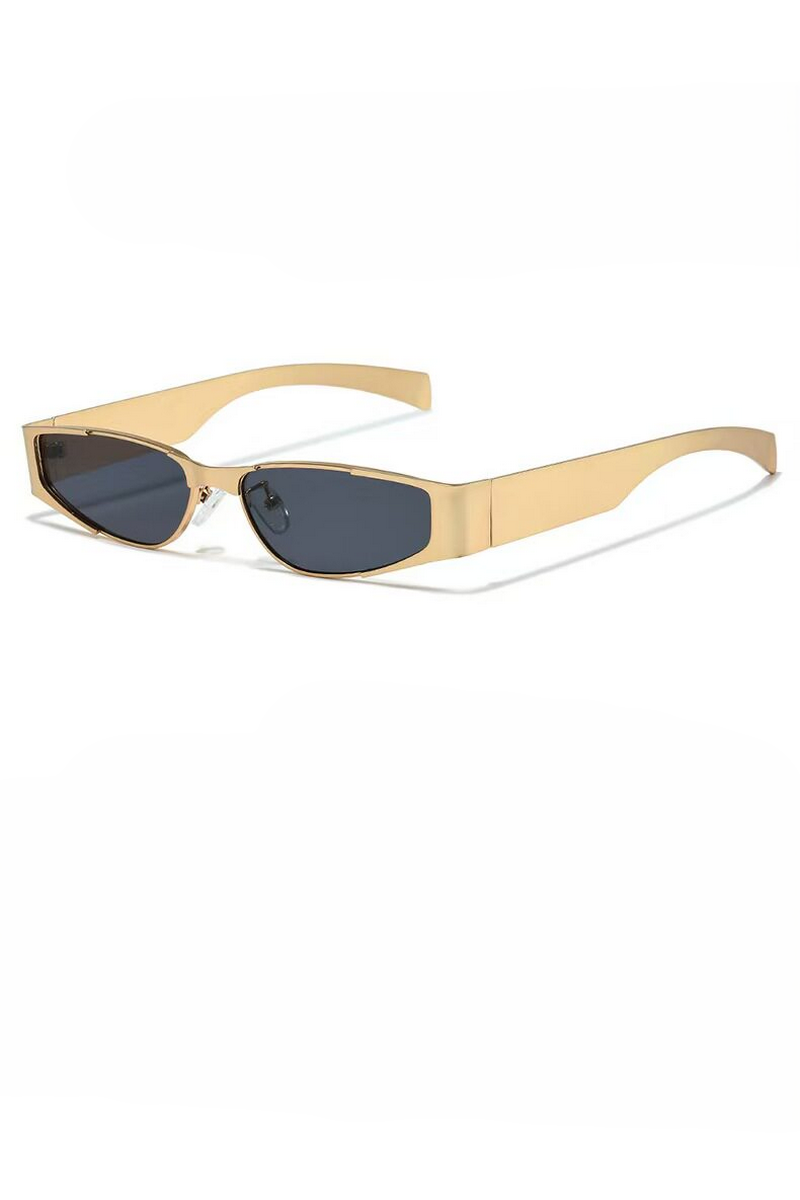 Y2K Slim Metal Cat Eye Sunglasses