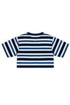 Striped Logo Crop Top