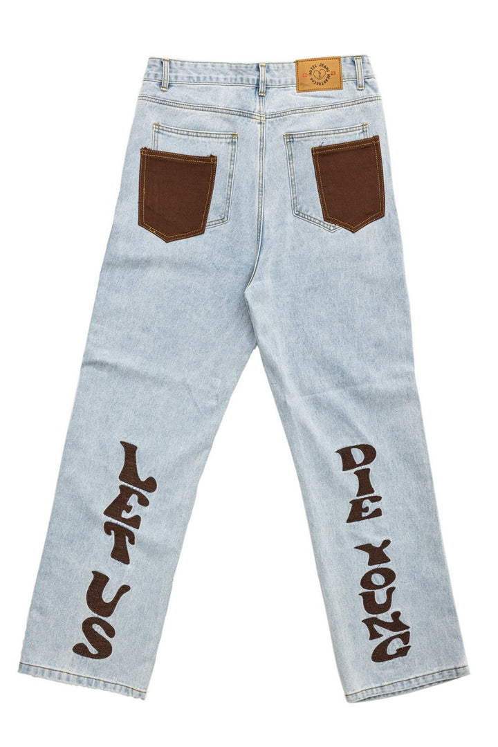 Young Embroidered Flared Jeans