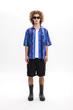 Logo Waves Cuban Shirt