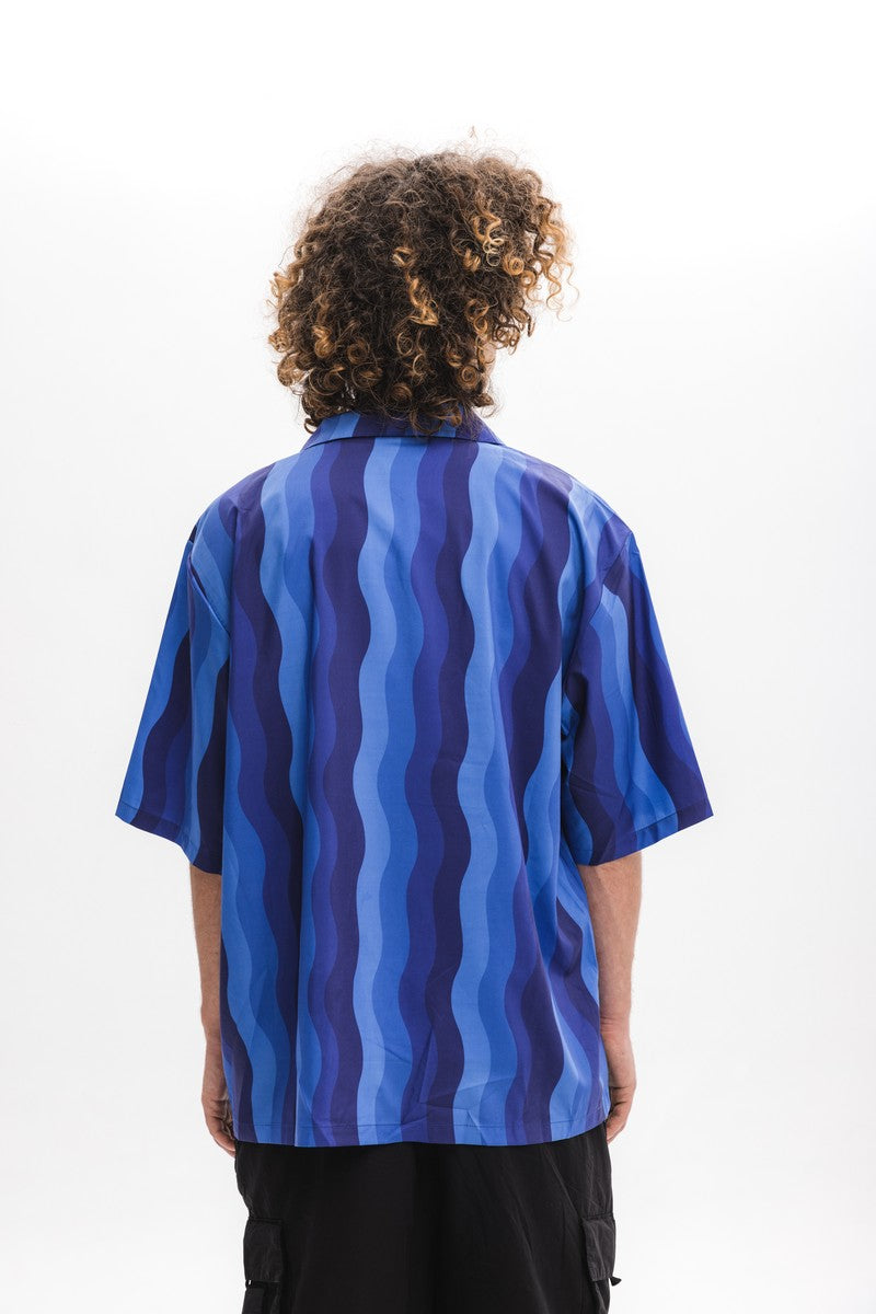 Logo Waves Cuban Shirt