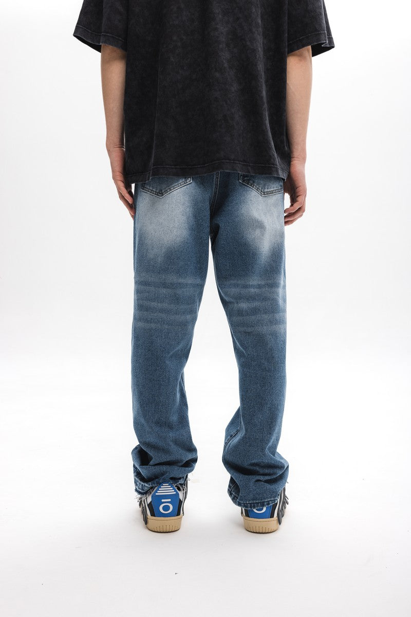 Embroidered Logo Jeans