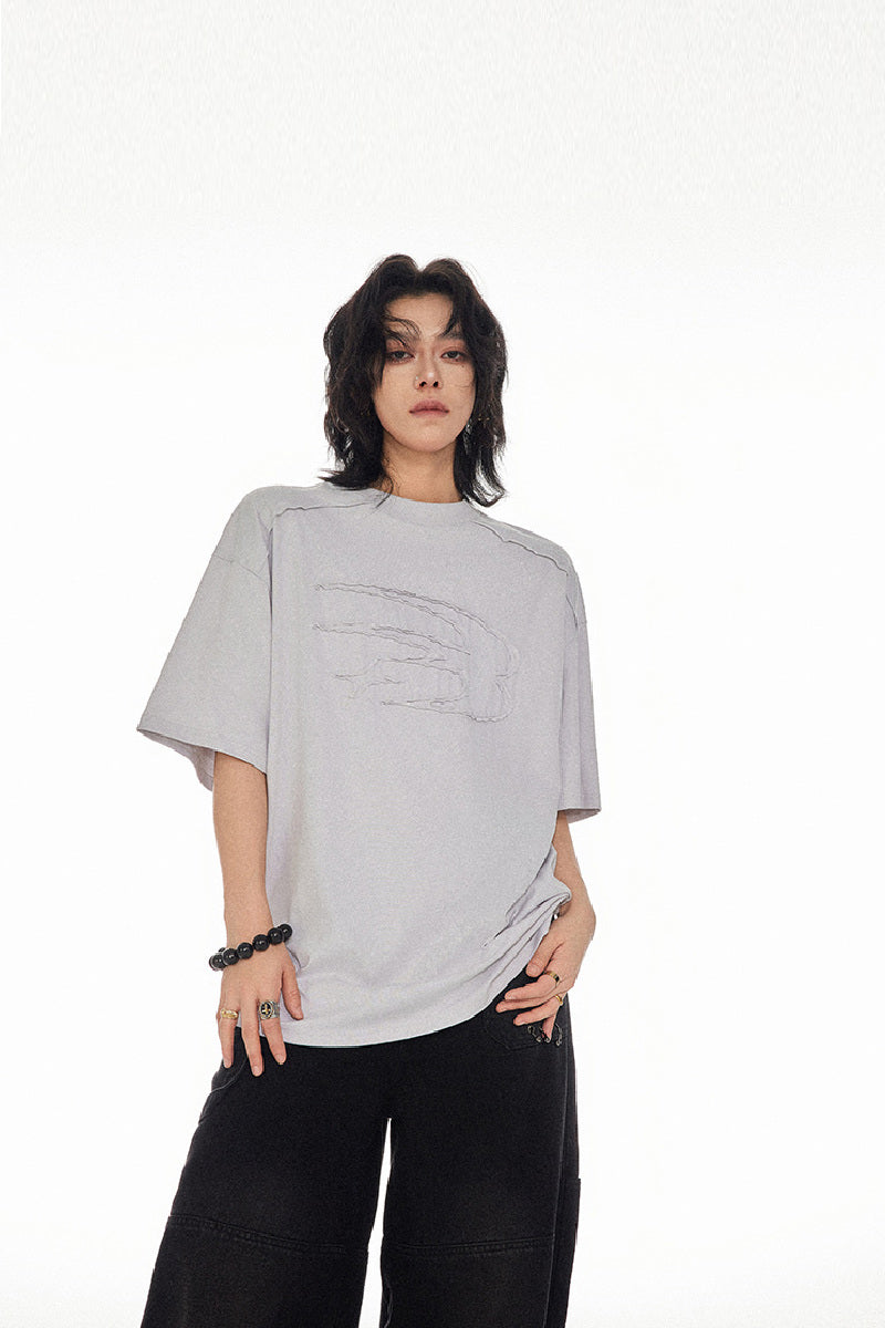 Patchwork Logo Cotton Tee