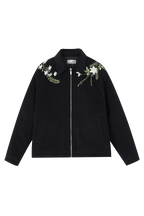 Floral Embroidered Wool Jacket