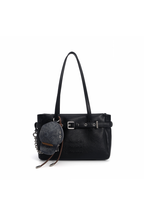 Leather Moto Shoulder Bag