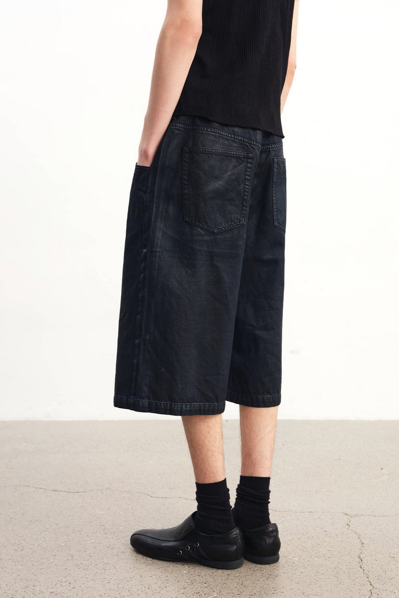 Waxed Cropped Jeans