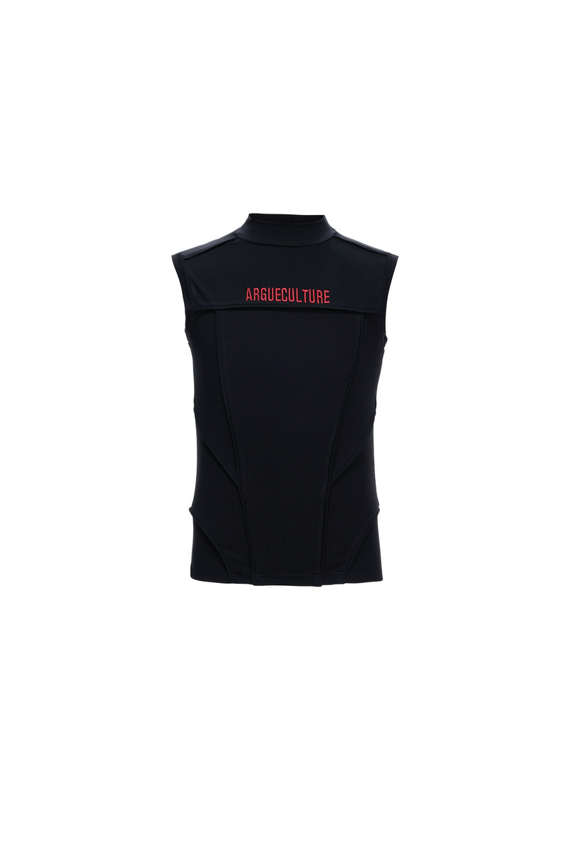 Ribbed Embroidered Tank Top