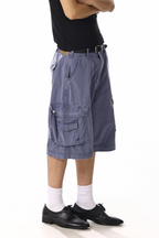 French Workwear Cargo Shorts