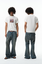 Washed Flared Jeans