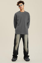 Washed Wide Leg Jeans