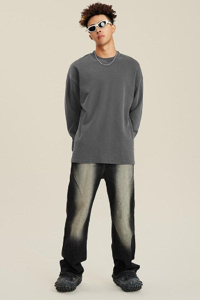 Washed Wide Leg Jeans