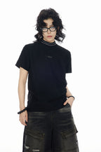 Embroidered Letter Slim Fit Tee