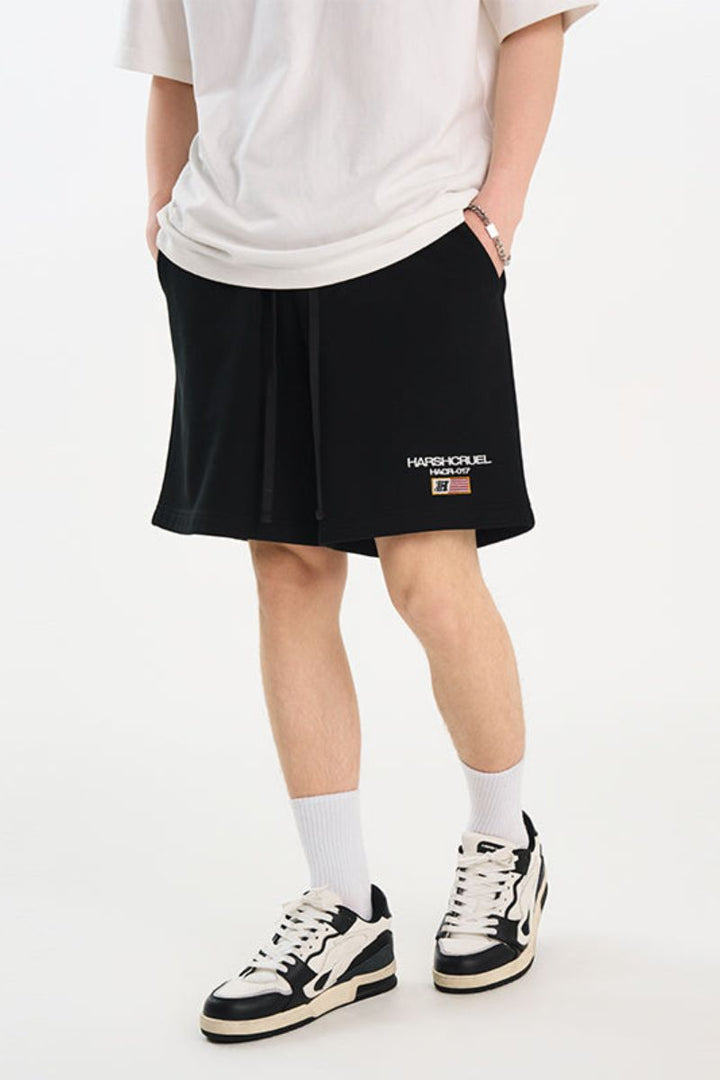 Flag Embroidery Heavy Shorts