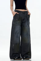 Paint Splatter Logger Cargo Pants