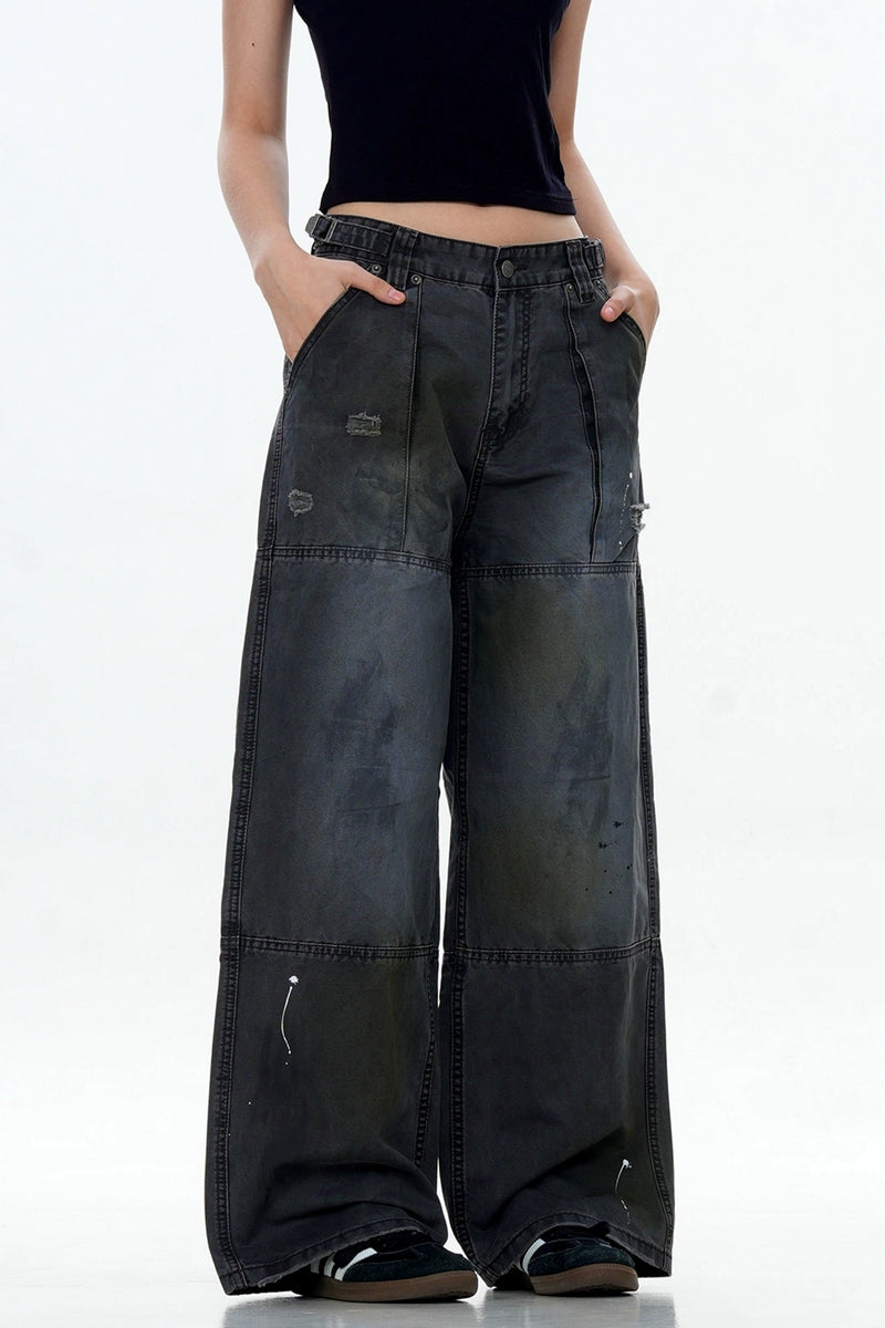 Paint Splatter Logger Cargo Pants