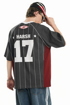 Vintage Striped Patchwork Jersey Tee