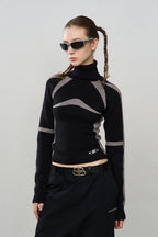 Racing Wool Knit Turtleneck