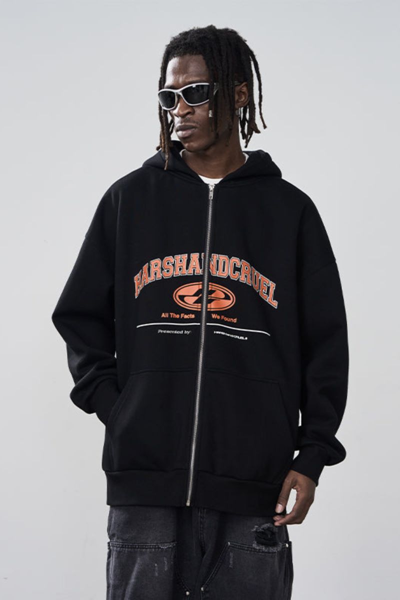College Logo Zip-Up Hoodie – Copping Zone